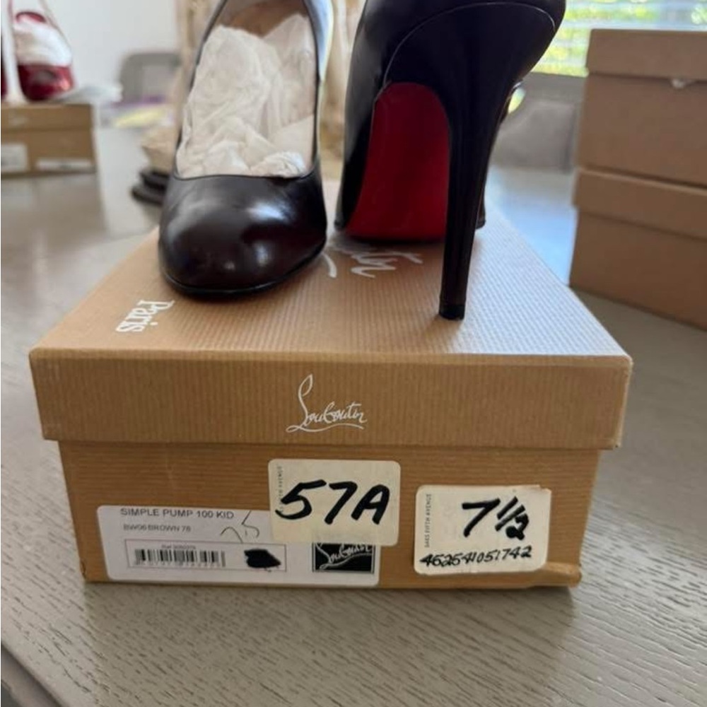 Christian Louboutin Black and Red Heels